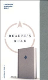 CSB Reader's Bible, Gray Cloth Over  Board