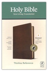 NLT Thinline Reference Bible, Filament Enabled Edition--soft leather-look, rustic brown (indexed)