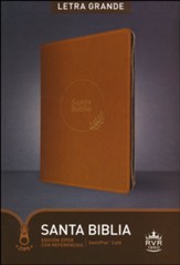 Santa Biblia RVR60, Edición zíper con referencias, letra grande, SentiPiel, Café (RVR60 Large-Print Reference Bible--soft leather-look, brown (zipper edition))