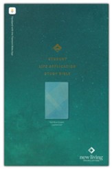 NLT Student Life Application Study  Bible, Filament Enabled Edition, LeatherLike, Teal Blue Stripped