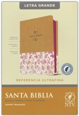 Santa Biblia NTV, Edición de referencia ultrafina, letra grande, LeatherLike, Vintage Cream, With thumb index