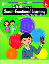 180 Days of Social-Emotional  Learning for Sixth Grade