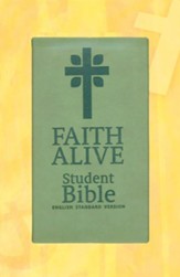 Faith Alive Bible- Green with Cross