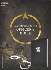 CSB Law Enforcement Officer's Bible,  Black LeatherTouch