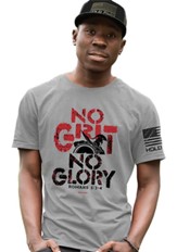 No Grit No Glory Shirt, Storm Grey, Medium
