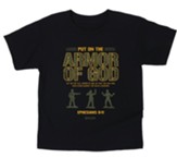 Armor of God Shirt, Black, Toddler 5T