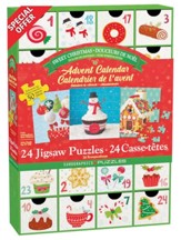 Sweet Christmas Advent Calendar: 24 Jigsaw Puzzles