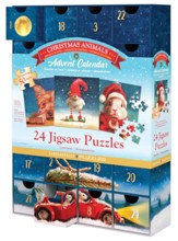 Christmas Animals Advent Calendar: 24 Jigsaw Puzzles