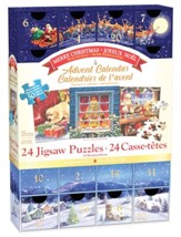 Merry Christmas Advent Calendar: 24 Jigsaw Puzzles
