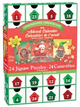 Christmas Dogs Advent Calendar: 24 Jigsaw Puzzles