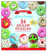 Christmas Donut Advent Calendar: 24 Jigsaw Puzzles