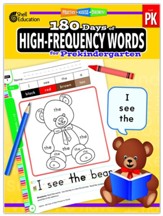 180 Days of High-Frequency Words for  Prekindergarten