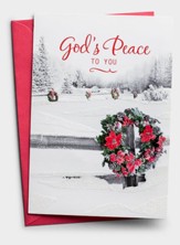 God's Peace, Wreath, Christmas Cards, Box of 18