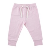 Little Blessing Pants, Cream and Pink, 0-3 Months