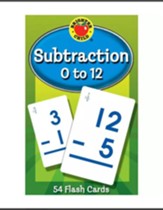 Brighter Child Subtraction 0 to 12  Flash Cards