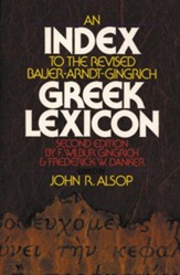 Index to Revised Bauer-Arndt-Gingrich Greek-English Lexicon
