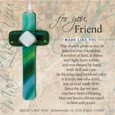 Friend, Hanging Cross, Green