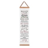 Rules For a Happy Home Hanging Banner Art