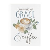 Surviving On Grace and Coffee Canvas Art