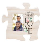 Grandkids Complete the Circle of Love Puzzle Piece Photo Frame