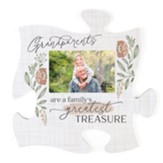 Grandparents Are A Family's Greatest Treasure Puzzle Piece Photo Frame