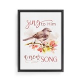 Sing To Him A New Song Framed Canvas Art