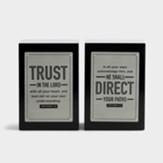 Trust in the Lord, He Shall Direct Your Paths, Bookend Set