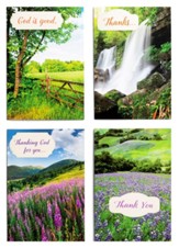 Nature Landscapes Thank You Cards with Scripture (KJV), Box of 12