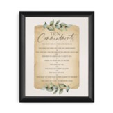 The 10 Commandments Framed Art