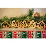 Holy Land Olive Wood Ornaments, Set of 10