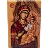 Virgin Mary of Jerusalem Olivewood Plaque