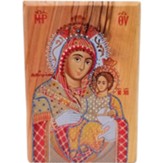 Virgin Mary of Bethlehem Olivewood Plaque
