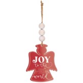 Joy To The World, Angel Shape, Beaded Ornament