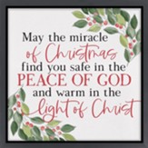 May The Miracle Of Christmas Canvas Framed Art