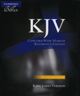 KJV Concord Wide-Margin Reference Bible, Calf Split leather, black