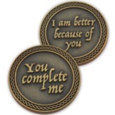 I Am Better Because Of You, Gold Plated Pocket Coin