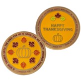 Happy Thanksgiving, Gold Plated Challenge Coin, Psalm 100:4