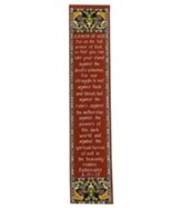 Armor Of God Woven Fabric Bookmark