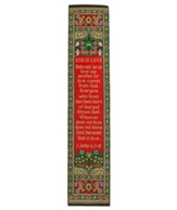 God Is Love Woven Fabric Bookmark