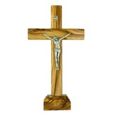 Olive Wood Crucifix Cross, Large