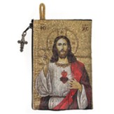 Sacred Heart Of Jesus Rosary Pouch