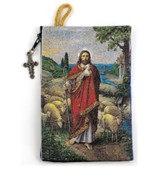Jesus The Good Shepherd Rosary Pouch