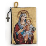Madonna And Child Rosary Pouch