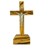 Olive Wood Crucifix Cross, Small