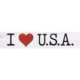 I Love U.S.A Plaque