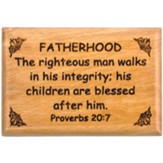 Fatherhood Proverbs 20:7 Bible Verse Fridge Magnet from Bethlehem
