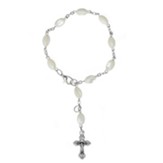 Mother Of Pearl Rosary Charm Bracelet
