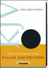 KJV New Testament with Psalms and  Proverbs, Flexisoft  leather - black