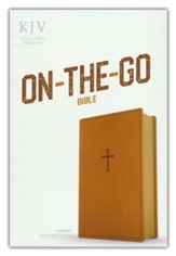 KJV On-the-Go Bible--soft  leather-look, ginger