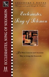 Shepherd's Notes on Ecclesiastes/Song of Solomon - eBook
